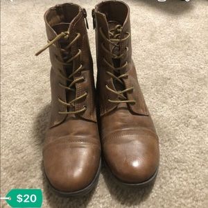Brown Combat Boots